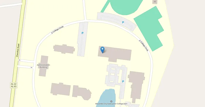 Map location of Central Alabama Community College