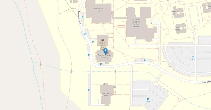 Map location of Auburn University, Montgomery