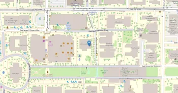Campus map for University of Arizona