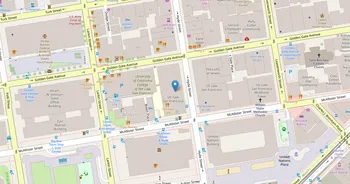 Campus map for University of California College of the Law, San Francisco