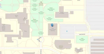 Campus map for California State University, Fresno