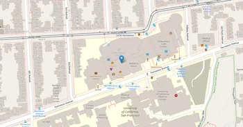 Campus map for University of California, San Francisco