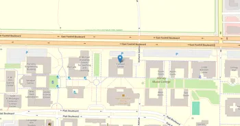 Campus map for Harvey Mudd College