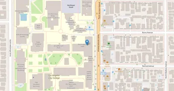 Campus map for Los Angeles City College