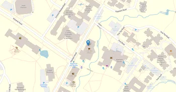 Campus map for Northeastern University, Oakland