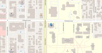 Campus map for Whittier College