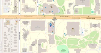 Campus map for University of Denver