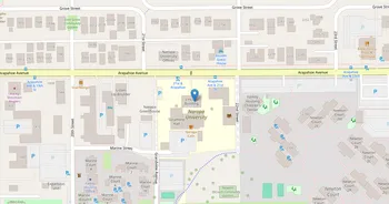 Campus map for Naropa University