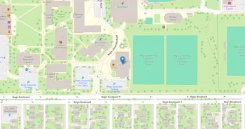 Campus map for Regis University