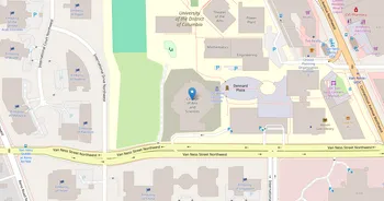 Campus map for University of the District of Columbia