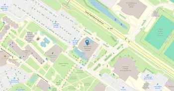 Campus map for Embry-Riddle Aeronautical University, Daytona Beach