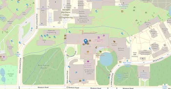 Campus map for University of Florida