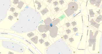Campus map for University of West Florida