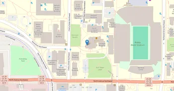 Campus map for Georgia Institute of Technology, Main Campus