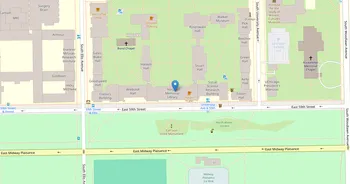 Campus map for University of Chicago