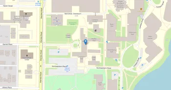 Campus map for Garrett-Evangelical Theological Seminary