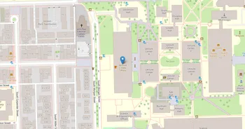 Campus map for University of Illinois Chicago