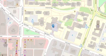 Campus map for Northwestern University