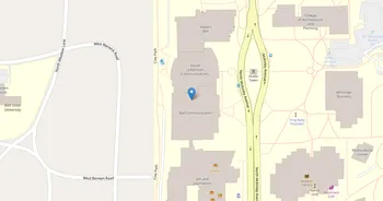 Campus map for Ball State University