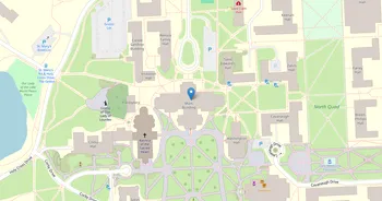 Campus map for University of Notre Dame