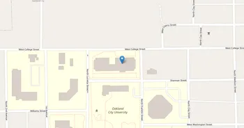 Campus map for Oakland City University