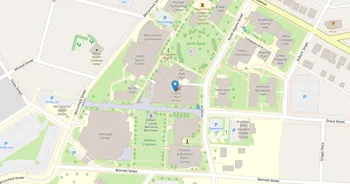 Campus map for University of Dubuque