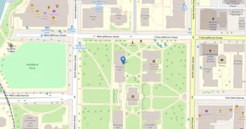 Campus map for University of Iowa