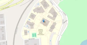 Campus map for Southern University, New Orleans