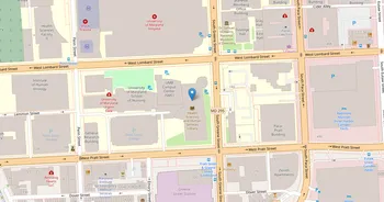 Campus map for University of Maryland, Baltimore