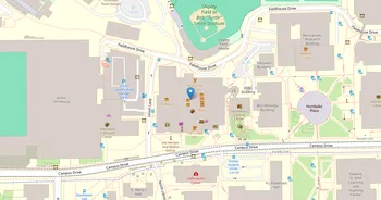 Campus map for University of Maryland, College Park