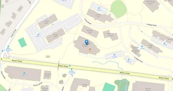 Campus map for Bentley University