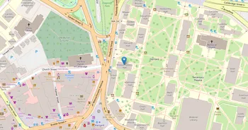 Campus map for Harvard University