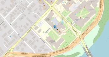 Campus map for University of Massachusetts, Lowell