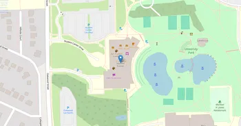 Campus map for Eastern Michigan University