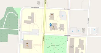 Campus map for The University of Olivet