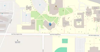 Campus map for Siena Heights University