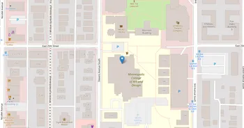 Campus map for Minneapolis College of Art and Design