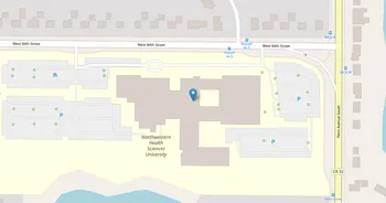 Campus map for Northwestern Health Sciences University