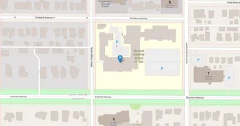 Campus map for Mitchell Hamline School of Law