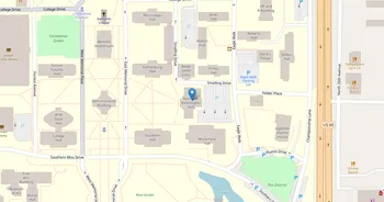 Campus map for University of Southern Mississippi