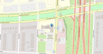 Campus map for Research College of Nursing