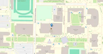 Campus map for Missouri State University, Springfield