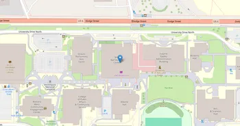Campus map for University of Nebraska, at Omaha