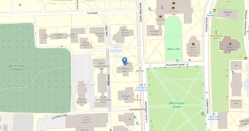 Campus map for Dartmouth College