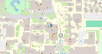 Campus map for University of New Mexico, Main Campus