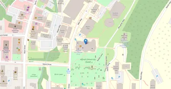 Campus map for Alfred University