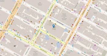 Campus map for CUNY Bernard M Baruch College