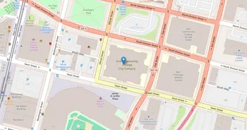 Campus map for Erie Community College