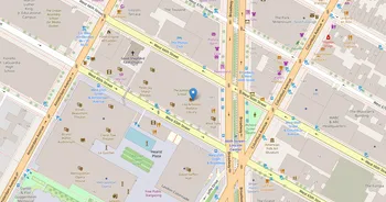 Campus map for The Juilliard School