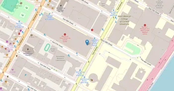 Campus map for Memorial Hospital School of Radiation Therapy Technology